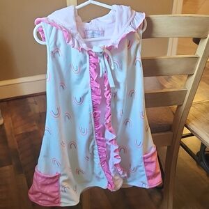 Sweethoney rainbow swim cover-up *EUC size 5y